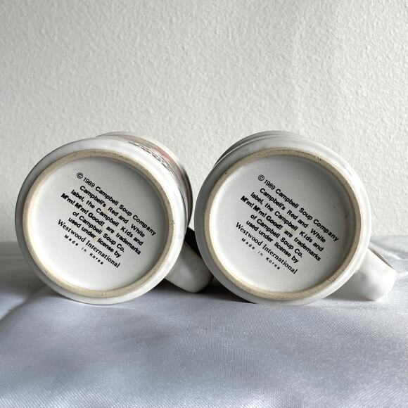 Vintage 1993 Campbells Soup Mugs Set of Two - Picture 5 of 6